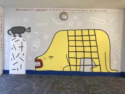 Fresque à la Cité SNCF