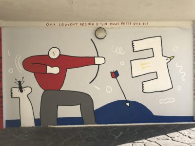 Fresque à la Cité SNCF